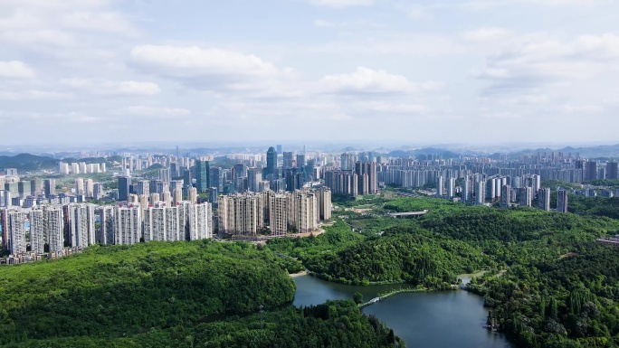 生态宜居城市山水湖畔水资源保护区生态公园