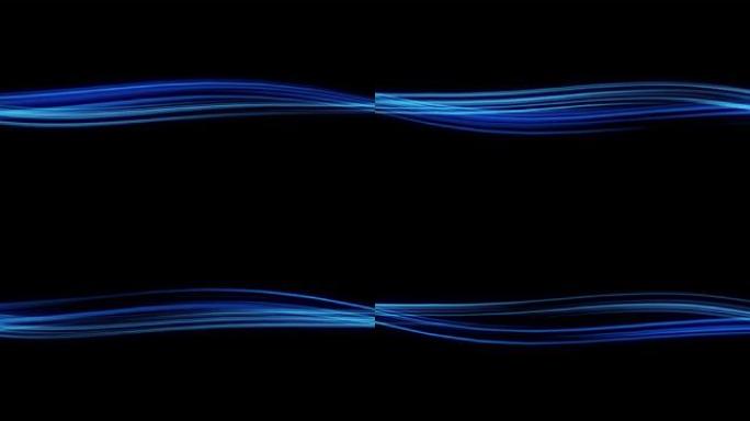 原创4k高清蓝色光线流动含通道无限循环