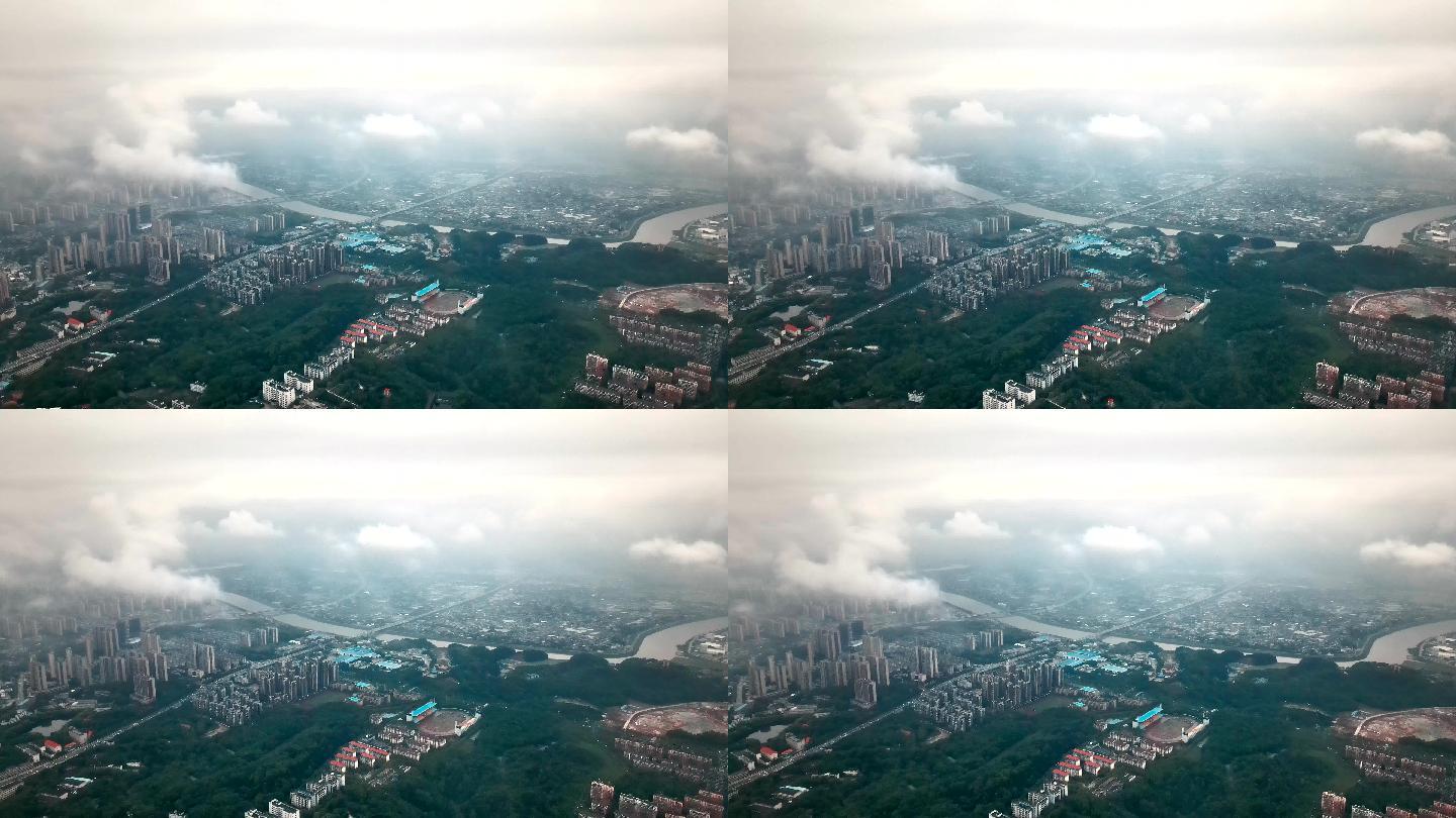 【4K航拍】城市空镜穿云