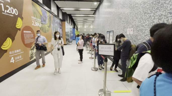 香港东铁线新建车站会展站开放参观日