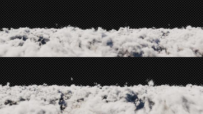 【4K】云层穿梭带通道