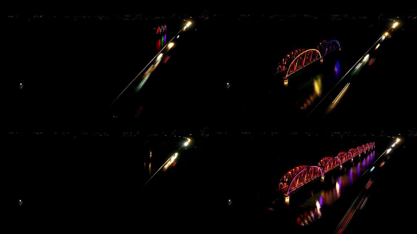 京张高铁八拱桥五环灯光效果延时6秒