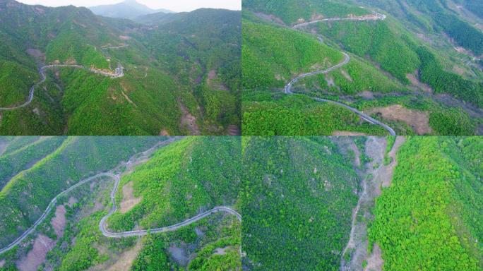 [4K]航拍素材.北京安四路延寿山盘山路