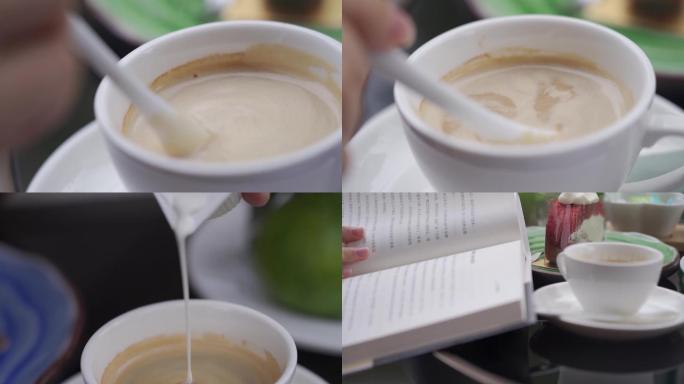喝咖啡 看书 喝咖啡看书