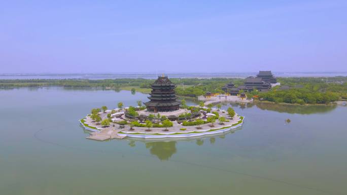 苏州阳澄湖半岛重元寺【航拍】