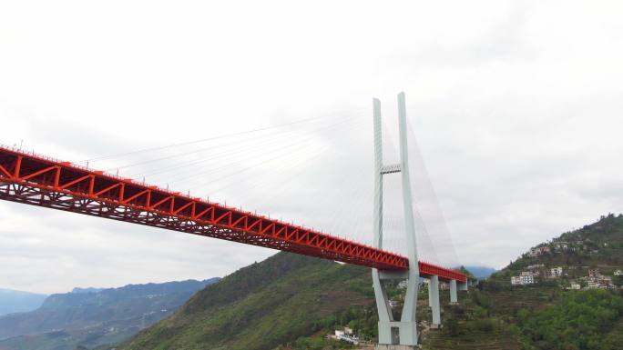 4K 航拍贵州云南北盘江大桥