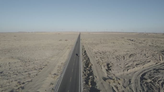 戈壁 西北 偏远大漠 荒漠 公路 跟车