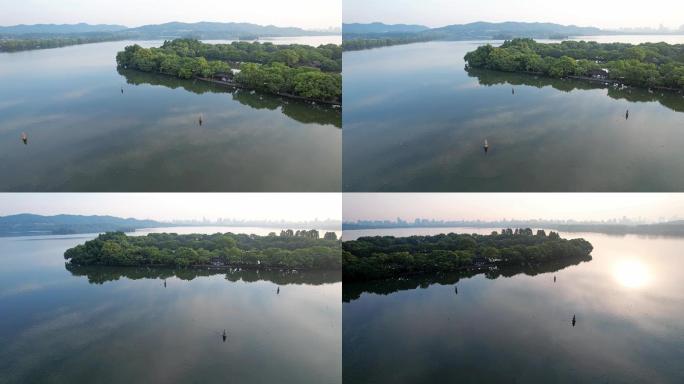 杭州西湖三潭印 湖心岛  小瀛洲岛