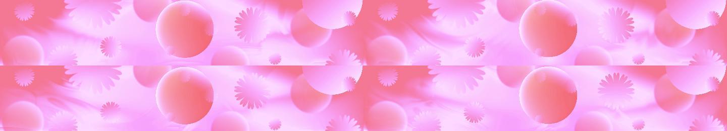 可爱梦幻粉色小球花瓣无缝循环舞台动态背景