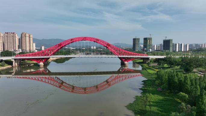 【4K正版】航拍赣州章江新世纪大桥