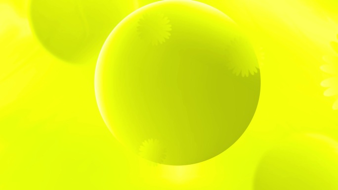黄绿色小清新小球花瓣无缝循环舞台动态背景