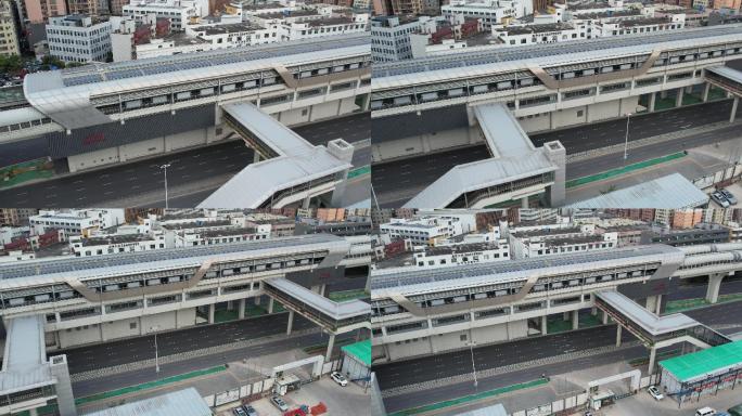 疫情期间的停止运营的龙华上芬地铁站