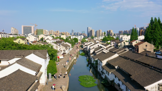 4K西兴古镇航拍延时宣传片