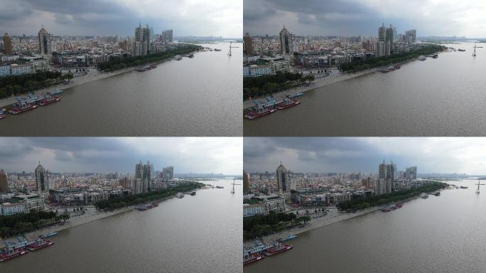 哈尔滨 防洪 纪念塔 城市 航拍