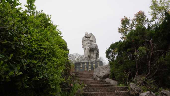 齐山公园岳飞雕像