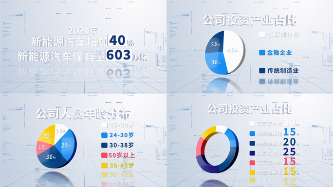 简洁数据图表