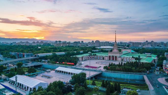 北京展览馆苏式俄式建筑北京地标新中国