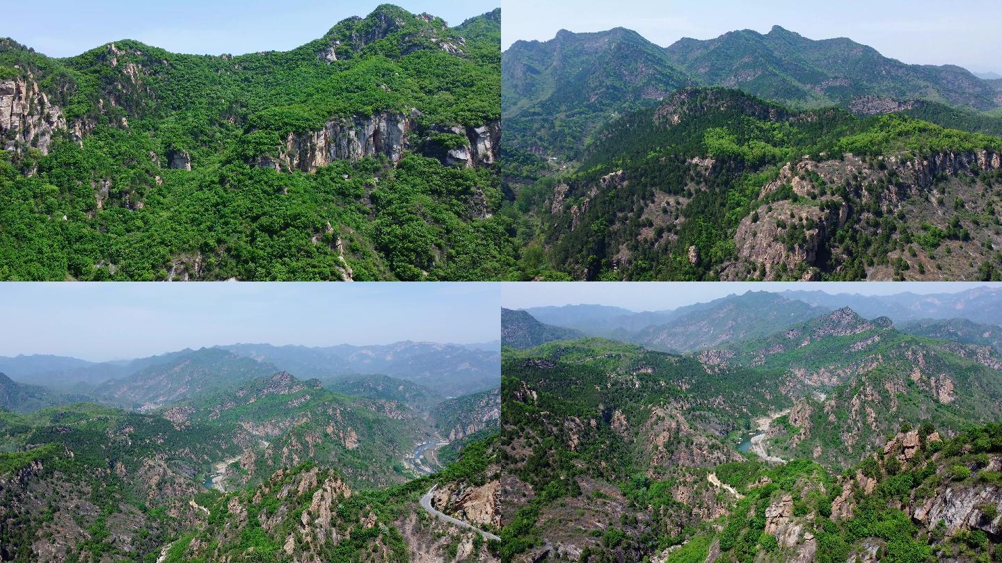 [4K]航拍素材.北京白河峡谷之龙潭涧