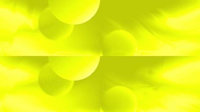 黄绿色小清新唯美小球无缝循环舞台动态背景
