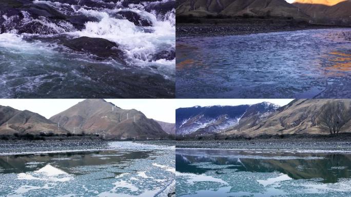 西藏冰河河流