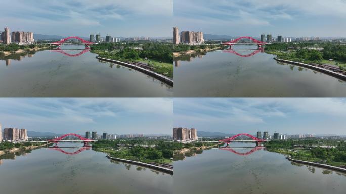 【4K正版】航拍赣州章江新世纪大桥