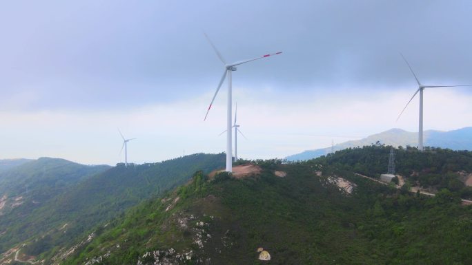 DJI_0947阳江新能源风能发电风车
