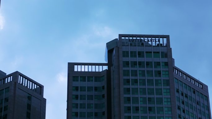韩国首尔 高楼大厦 写字楼 定格拍摄