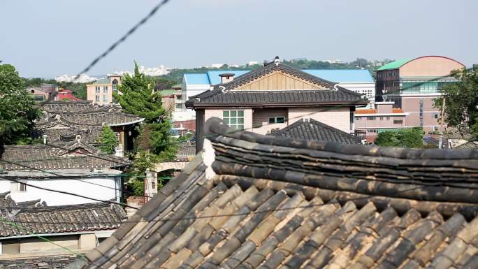 韩国首尔 老城区 都市天际线 城市回忆