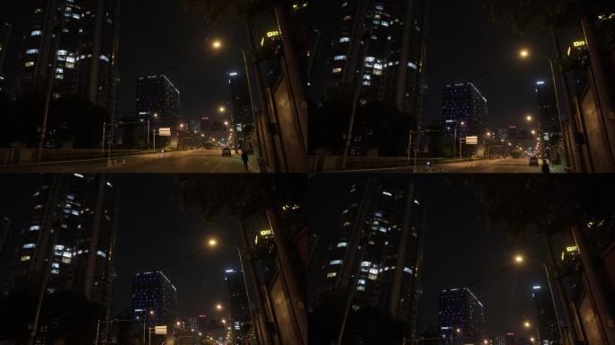北京夜景空镜头-针织路