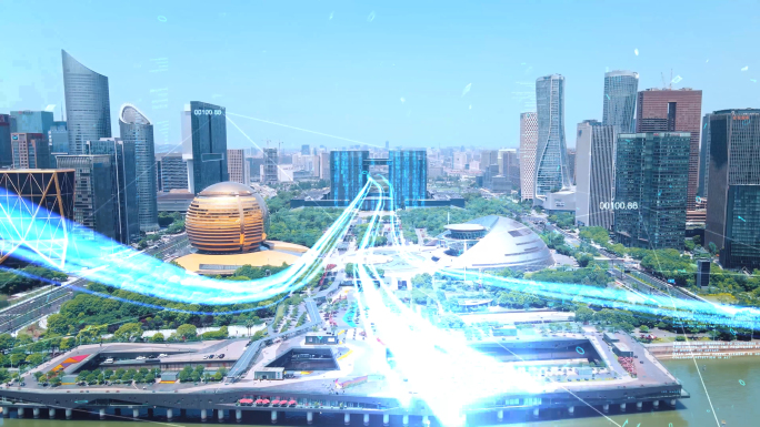 杭州互联网科技城市光线片头