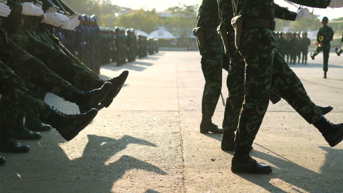 阅兵式武装力量部队军事