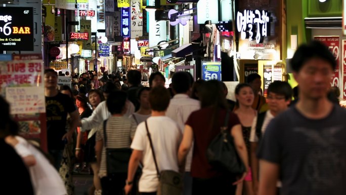 韩国首尔 城市生活 街头拍摄 人物特写