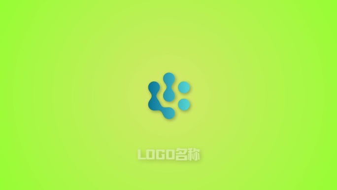 两个logo标志碰撞融合 AE模板