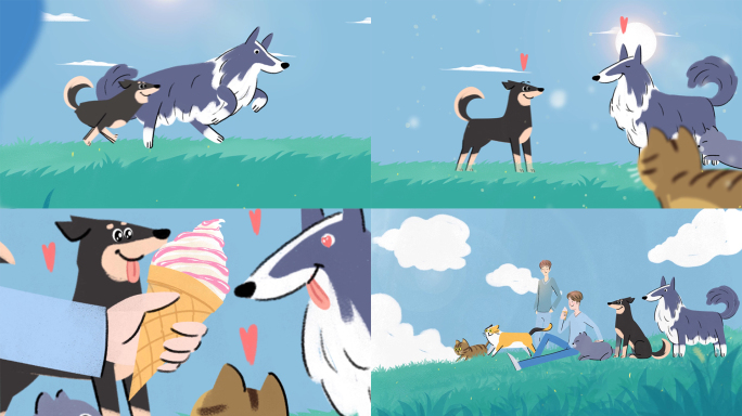 (原创)手绘宠物综艺片头和内包 ae工程