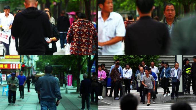 城市街道 质朴生活 人群特写 人来人往