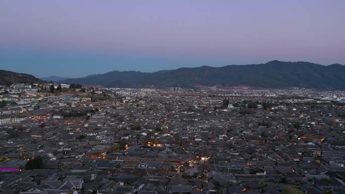 丽江古城日出