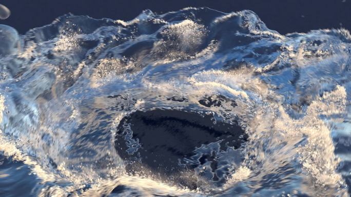 流体漩涡水流动画视频素材