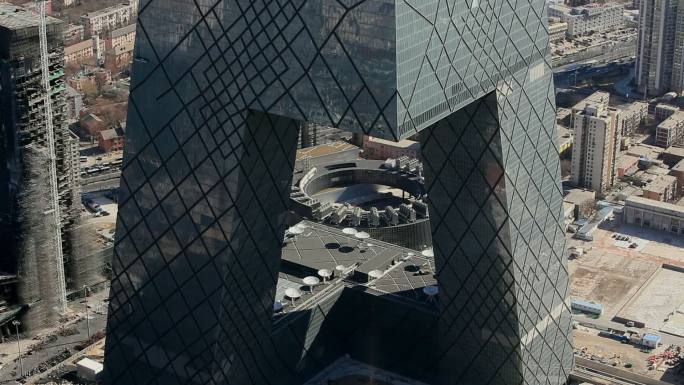 国贸顶层鸟瞰北京CCTV大楼