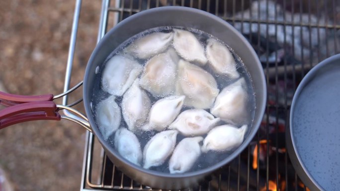 露营装备天幕煮饺子煮泡面