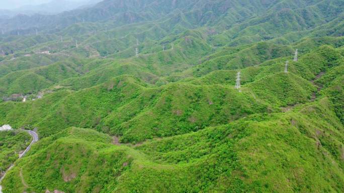 4K航拍短片.北京杨雁路盘山道