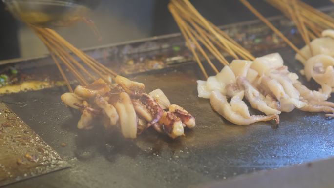 青年集市街头小食 烤串