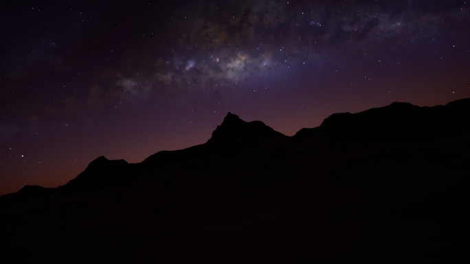 震撼雪山星空银河日出夜转日航拍延时背景