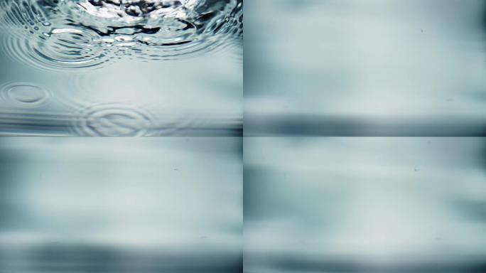 水滴水波纹运动入水升格镜头