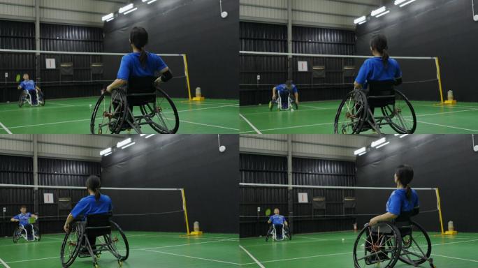 享受生活-亚洲残疾人训练羽毛球