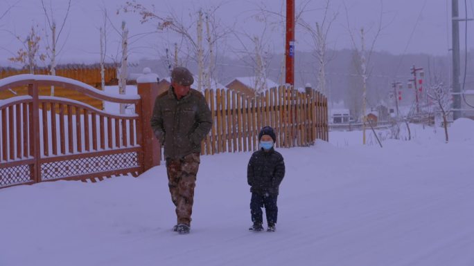 雪后可可托海景区 大雪后新疆