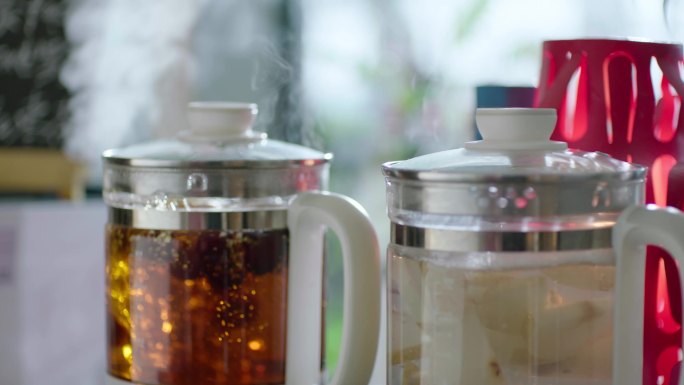 煮花茶 养身茶  桂圆红枣茶 冰糖炖雪梨