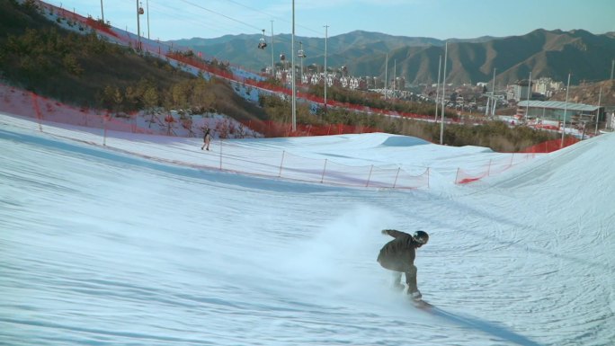 冬季滑雪宣传片视频素材1