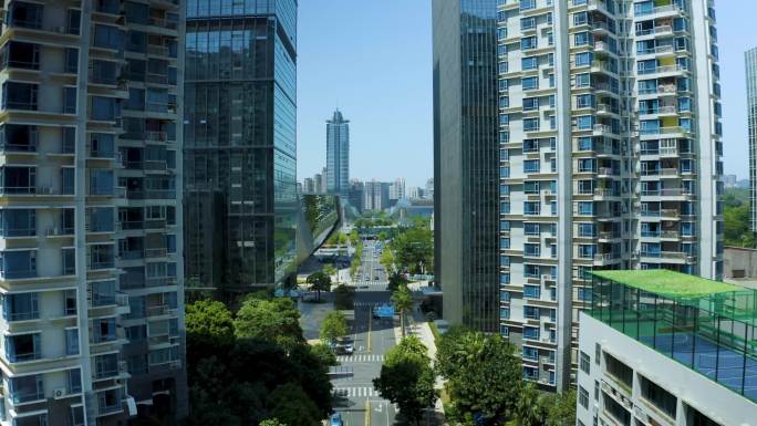 深圳 航拍 街景