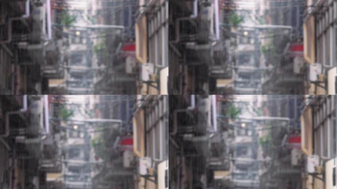 4K正版-下雨天电影感雨滴空镜