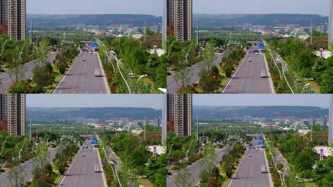 城市交通航拍视频素材C